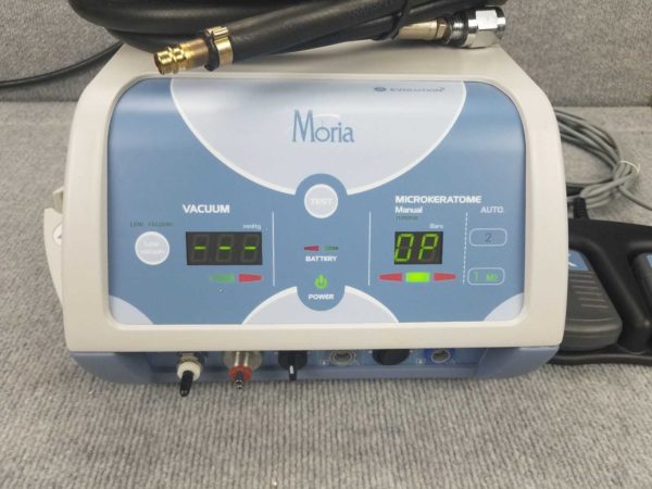 Moria Evolution 3E Microkeratome Console One Use Plus System for Lasik – includes motor, console and pedals